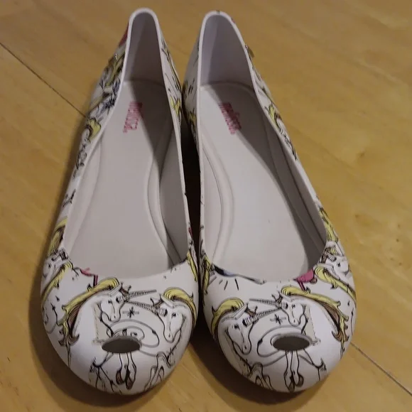 Melissa Unicorn Flats 🦄 size 9 EUC - Picture 3 of 5